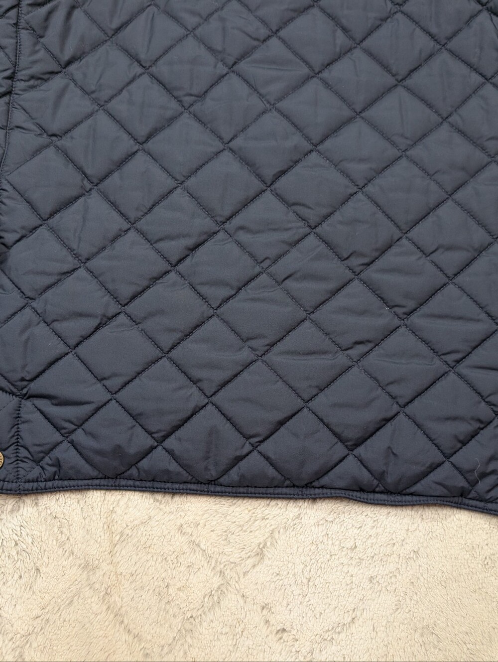 Polo Ralph Lauren Jacket Boy XL 18-20 Blue Navy Diamond Quilted Insulated - Picture 9 of 9